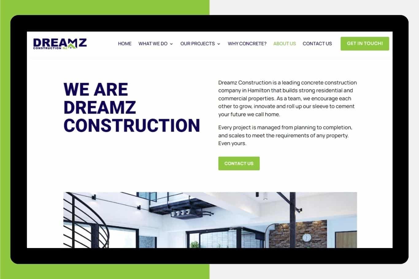dreamz-construction-mobile-responsive-website-development-cloud-media