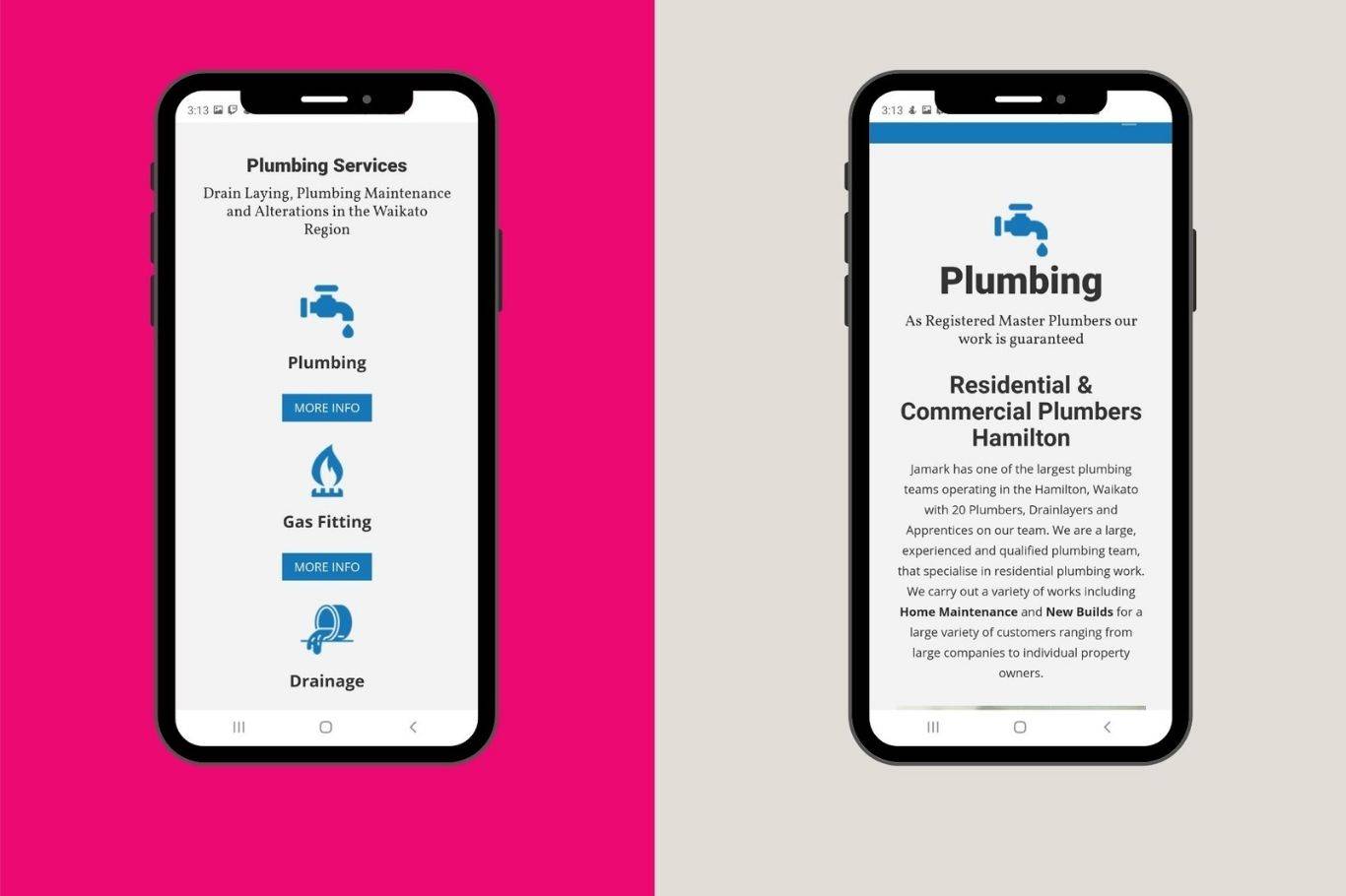 jamark-plumbing-mobile-optimised-website-designing-cloud-media